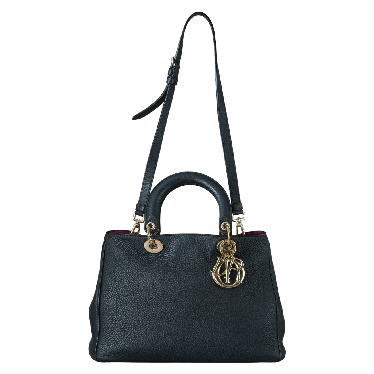 CHRISTIAN DIOR(USED)크리스찬디올 레더 토트 겸 숄더백